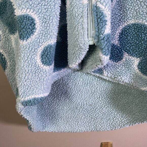 Disney Womens Mickey Mouse Fleece Lounge Cozy Hoodie Green Full Zip Extra Small - Picture 4 of 16